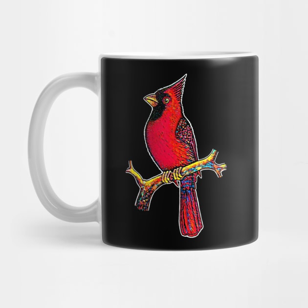 Red Cardinal bird cute cardinal by Artardishop